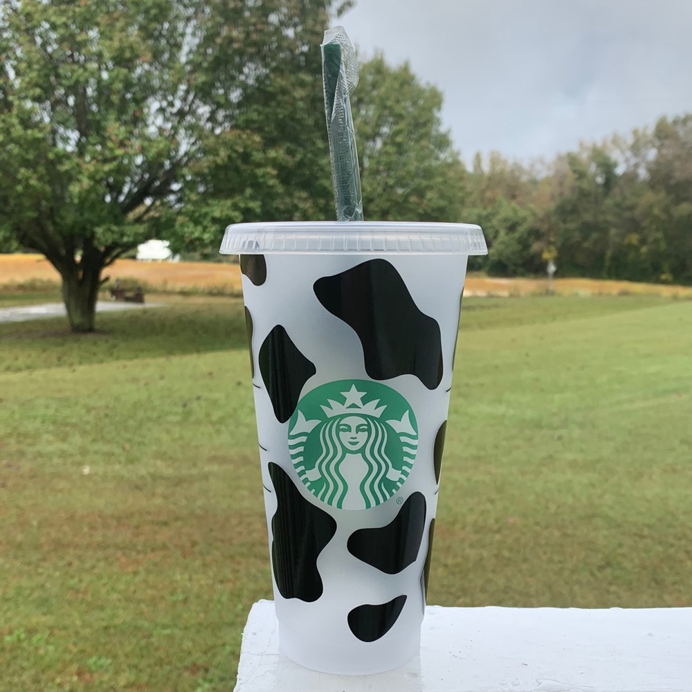 Cow Print Starbucks Cup